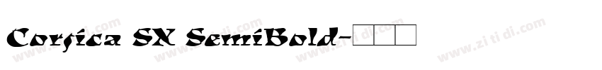 Corsica SX SemiBold字体转换